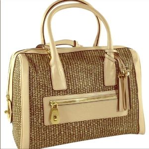 Henri Bendel Handbag Straw Design